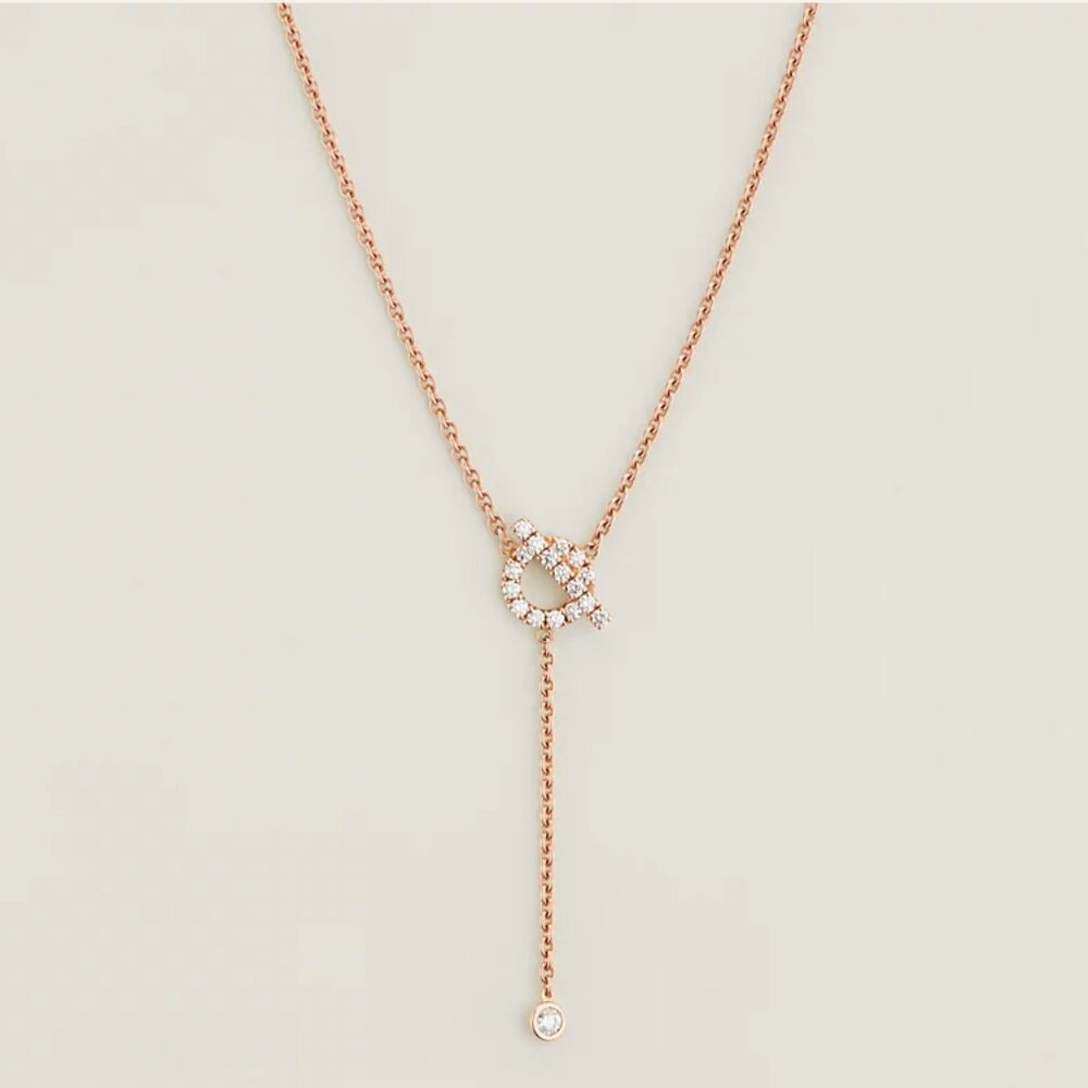 Hermes Authentic Lariat necklace